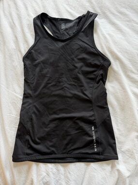 Second Skin Overalls Black Racerback Athletic Tank